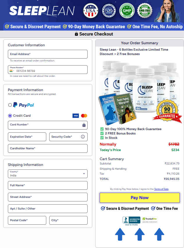SleepLean-order-page